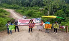 Sungai Asap communities protest the Rich Venture bamboo plantation